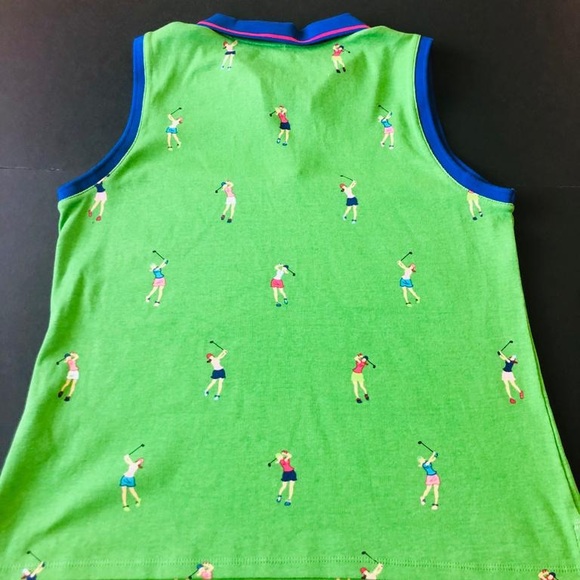 Rafaella Weekend Sleveless Collared Golf Shirt Top Size L - Picture 3 of 9